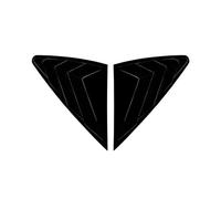 For GLC Coupe C254 GLC300 GLC400 2024 2025 Car Rear Window Side Vent Shutter Louver Cover Sticker(Gloss Black)