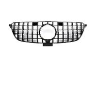 For GLE Class C292 W292 2015-2019 Black SilverInlet Middle Mesh Front Grill Grid Bumper Grille Front Radiator Grille(Black)