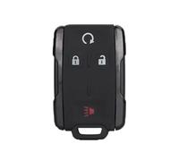 For GMC For Canyon For Sierra For Yukon Car Key Shell Cover 3/4/5/6 Buttons Fob Case(Black,4 Button)