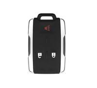 For GMC For Canyon For Sierra For Yukon Car Key Shell Cover 3/4/5/6 Buttons Fob Case(Silver,3 Button)