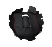 For GMC For Sierra 2014 2015 2016 2017 2018 Car Center Control Armrest Panel Cover PU Leather W/Sponge PYPFQUMQGR(PU-foam Black-red)