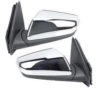 For GMC For Terrain 2018 2019 2020 2021 2022 US Version 8 Pins Rearview Mirror Assembly Chrome Blind Spot Car Wing Door Side Mirrors Assy(1 pair)