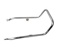 For GN125 For Suzuki For GN250 For Retro Crown Motorcycle Tail Frame Modified Wing Handle Shelf Armrest Motorcycle Rear Luggage Rack(Silver B)