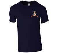 for God and Ulster Battle of The Boyne Embroidered Men's T-Shirt - Battle of The Boyne Red Hand of Ulster T Shirt Embroidery (UK, Alpha, XL, Regular, Regular, Navy)