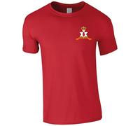 for God and Ulster Battle of The Boyne Embroidered Men's T-Shirt - Battle of The Boyne Red Hand of Ulster T Shirt Embroidery (UK, Alpha, XL, Regular, Regular, Red)