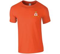 for God and Ulster Battle of The Boyne Embroidered Men's T-Shirt - Battle of The Boyne Red Hand of Ulster T Shirt Embroidery (UK, Alpha, XL, Regular, Regular, Orange)