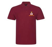 for God and Ulster Embroidered Men's Polo Shirt - Battle of The Boyne Red Hand of Ulster T Shirt Embroidery (UK, Alpha, 3XL, Regular, Regular, Maroon)