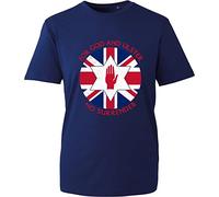 for God and Ulster No Surrender Battle of The Boyne 12th July T-Shirt Victory of King William III Unisex Gift Tee Top (Navy, XL)