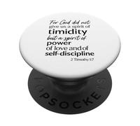 For God Did Not Give Us A Spirit Of Timidity 2 Timothy 1:7 PopSockets Adhesive PopGrip