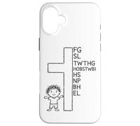 For God loved the world cross faith Case for iPhone 16 Plus