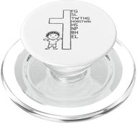 For God loved the world cross faith PopSockets PopGrip for MagSafe