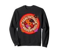 For God So Love The World FGSLTWTHGOB Retro Floral Circle Sweatshirt