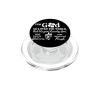 For God So Loved the World Bible Verse Faith-Based Design PopSockets PopGrip for MagSafe