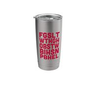 for God So Loved The World, Christian Scripture Faith, Red Stainless Steel Insulated Tumbler