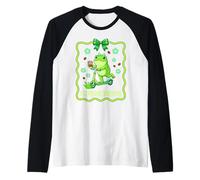 for God So Loved The World FGSLTWTHGHOB Cute Frog Raglan Baseball Tee