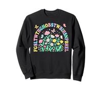 For God So Loved The World FGSLTWTHGHOB Purple Floral Sweatshirt