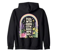 For God So Loved The World FGSLTWTHGOB Garden Snail Rainbow Zip Hoodie