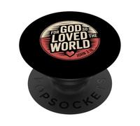 For God So Loved The World John 3 16 Bible Verse PopSockets Adhesive PopGrip