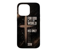 For God So Loved The World John 3:16 Christian Cross Case for iPhone 14 Pro Max
