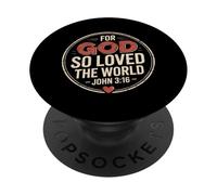 For God So Loved The World John 3 16 Scripture PopSockets Adhesive PopGrip