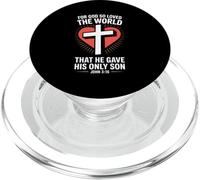 For God So Loved The World John 3:16 Scripture PopSockets PopGrip for MagSafe