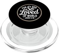 For God So Loved The World John 3 16 Scripture PopSockets PopGrip for MagSafe