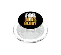 For GOD's Glory - Christian Faith Graphic with Cross PopSockets PopGrip for MagSafe