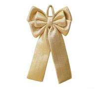 for gold 6-Loop Bow Christmas Tree Ornament Long Leg Fabric 20x30cm Elegant | Soft cloth with matte finish Multiple size options Loop for easy hanging European style holiday accent