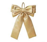 for gold 6-Loop Bow Christmas Tree Ornament Long Leg Fabric 20x30cm Elegant | Soft cloth with matte finish Multiple size options Loop for easy hanging European style holiday accent
