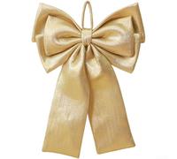for gold 6-Loop Bow Christmas Tree Ornament Long Leg Fabric 20x30cm Elegant | Soft cloth with matte finish Multiple size options Loop for easy hanging European style holiday accent