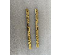 For Goldwing GL1800 1 Pair GL 1800 ABS 3D Battery Cover Emblem Side Fairing Sticker Decal Symbol Mark Chrome
