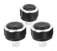 For Golf 4 Mk4 For Passat B5 For Bora Octavia Mk1 Air Conditioning Knobs Heating Control Buttons Aluminum Alloy Dashboard Switches Black Set Of 3 Pieces