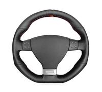 For Golf 5 Mk5 For GTI For VW For Golf 5 R32 For Passat R GT 2005 Hand-Stitched DIY Artificial Leather Car Steering Wheel Cover Steering Cover(Blue Thread)