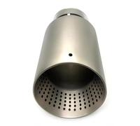 For Golf 7 For Golf R GTI 1 Pcs Matte Stainless Steel Car Exhaust Tip System Pipe Universal Exhaust Pipe Muffler Tailpipe(73-101MM Matt Silver)