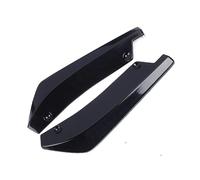 For Golf 7 Universal Car Front Rear Bumper Strip Lip Spoiler Diffuser Splitter Scratch Protector Winglets Side Skirt Extension JUNOOS(Black)