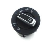 For Golf For MK5 MK6 For Passat B6 B7 CC For Touran For Caddy For Tiguan Chrome Headlight Switch 5ND941431B Add Auto Function Steering Wheel Acc Cruise Switch Button(Switch)