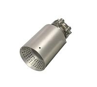 For Golf GTI Nozzle Car Muffler Tip Exhaust System Pipe Matte 304 Stainless Steel Universal 89/101/114mm 1 Pcs Muffler(Inlet63-89MM)