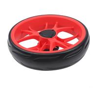 For Golf Push Cart Wheel Replacement - 25.5cm OD with 10mm Axle - Quiet For EVA Tread for All-Terrain Grip on Grass and Paths - Plastic Construction for Golf Trolley Upgrade(Red)