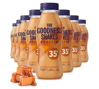 For Goodness Shakes Salted Caramel Protein Shakes, 35g Protein, High Protein, Fat-Free, Ready-To-Drink, No Added Sugar, Gluten-Free, Pre & Post Workout, 8 x 330ml