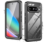 for Google Pixel 10 Case Waterproof with Built-in Lens & Screen Protector, [IP68 Waterproof] [Military Drop Proof], Full Body Underwater Protective Clear Cover for Pixel 10 (Black)