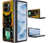 for Google Pixel 10 Pro Fold Case 2025 Slim Lightweight Hard PC Shook Proof Protective Phone Case Cover for Google Pixel 10 Pro Fold 8 inch - A Cute Black Cat