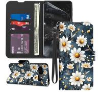 for Google Pixel 11 Pro Case Wallet with Screen Protector, Stand PU Leather Flip Folio Cover with Card Holder, Full-Body Protection Phone Case, Little Flower