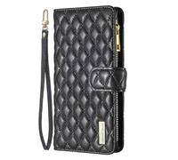 for Google Pixel 9a Case, Zipper Flip Wallet Shockproof PU Leather Case for Women Girls with Zip Pocket Magnetic Clasp Viewing Kickstand Card Holder Cover for Google Pixel 9a, Black