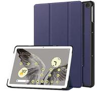 for Google Pixel Tablet 11" 2023 Case, Lightweight Ultra Thin Slim Hard PC Back Shell Tri-Fold Stand Folio Flip Full Protective Cover for Google Pixel Tablet 2023, Dark Blue