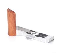 For Gr4 Camera Wooden Handle Compact Lightweight Grip Boasting For For Arca For Swiss System Fitment Damage Pads Look Solid Fabrication Effortless Power Change Balanced Feel For Photo Walks(Silver)