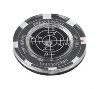 for Green Reader with Bubble Level for Slope Measurement, Ball Marker and Hat Clip for Training, Made of Premium Alloy（Black）