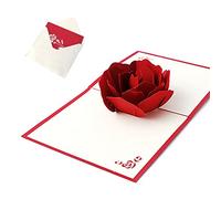 For Greeting Cards Handmade Rose Flower Card With Envelope For Mom Wife Daughter Girlfriends Wedding Anniversa Greeting Cards Anniversary