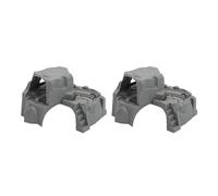 For Grey Double Tunnel Wooden Train Track Accessories Tunnel Track Train Slot Wood Railway Bloques Const Toddler