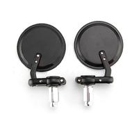 For GROM For MSX 125 MSX125 2pcs Black Handle 7/8" Bar End Motorcycle Rear View Side Mirror