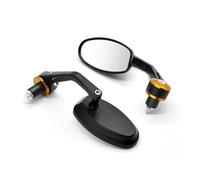 For Grom Msx125 Cb 400sf R650r 125r Cnc Motorcycle 7/8" Handle Bar End Aluminum Rearview Mirrors Motorcycle Rearview Mirror(GOLD)